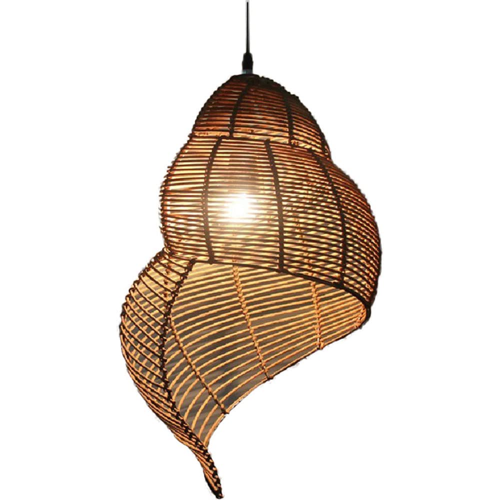 LYMSXAZOU Natural Chandeliers Rattan Metal Handwoven Pendant Lamp, Farmhouse Hanging Light Fixtures Rustic Ceiling For Kitchen Island Bedroom Dining Room Living Foyer Hallway