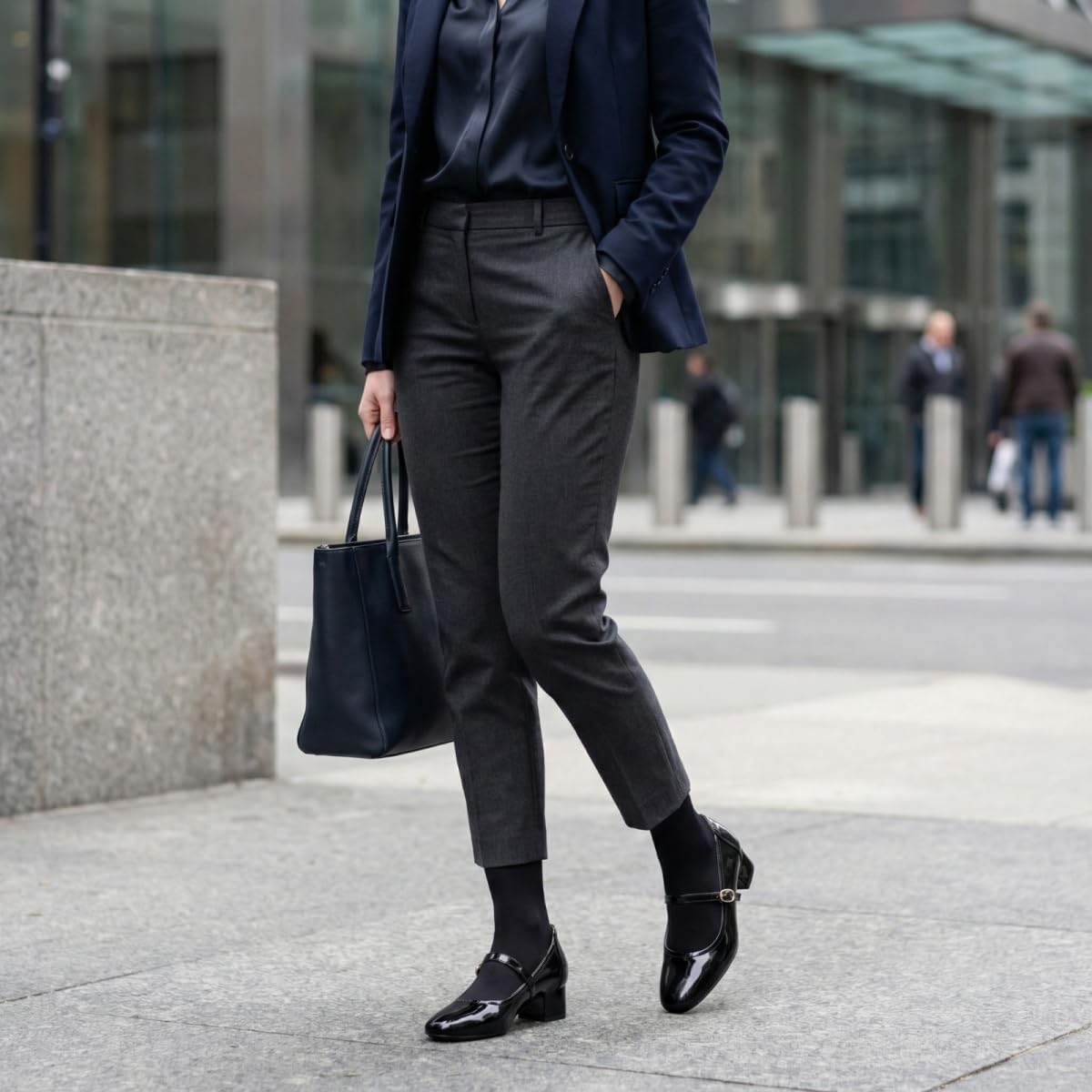 Mary Jane Shoes Women Low Heels Dress Shoes Pumps Low Heel 2 Inch Chunky Heel Mary Janes Pumps with Adjustable Ankle Strap for Women Dressy Casual - Image 7