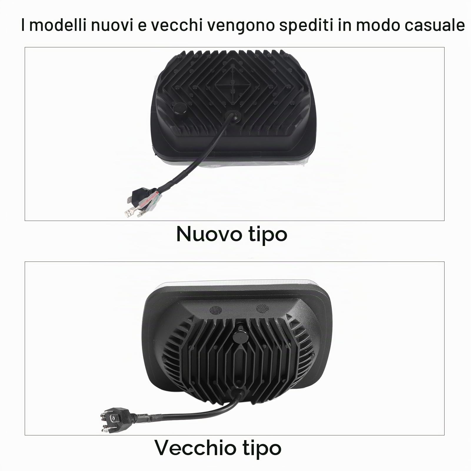 Tbest Fari, 5x7in Faro LED Quadrato Luce Anabbagliante/Anabbagliante Adatto per