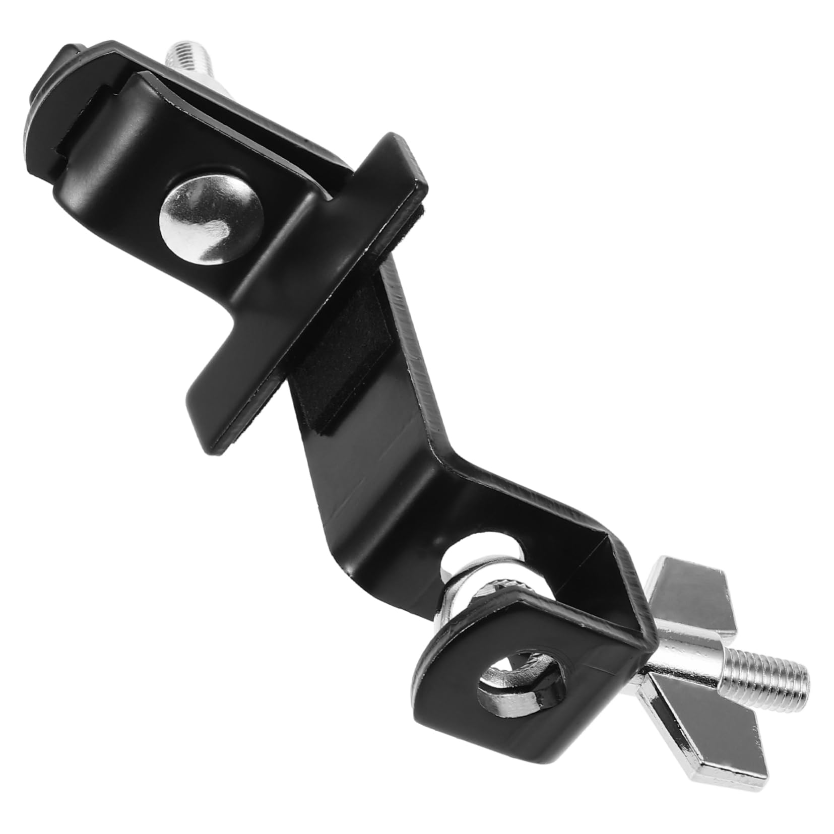 OFFSCH Adjustable Cowbell Holder Mount Metal Clip Clamp for Drum Set Drum Music Instrument Part for Cowbell Mounting