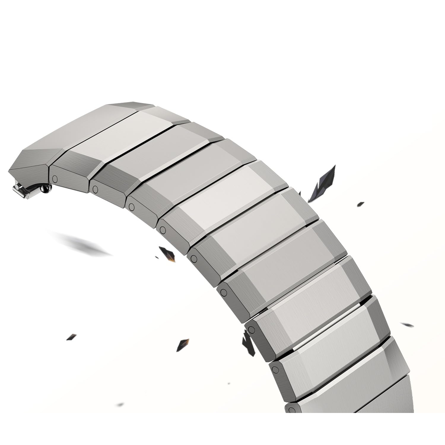 VeveXiao Correa de titanio resistente compatible con Huawei Watch GT 7 Pro/GT 6 Pro/GT 5 Pro de 46 mm, sin huecos, correa de repuesto de metal de aleación de titanio de lujo para hombre