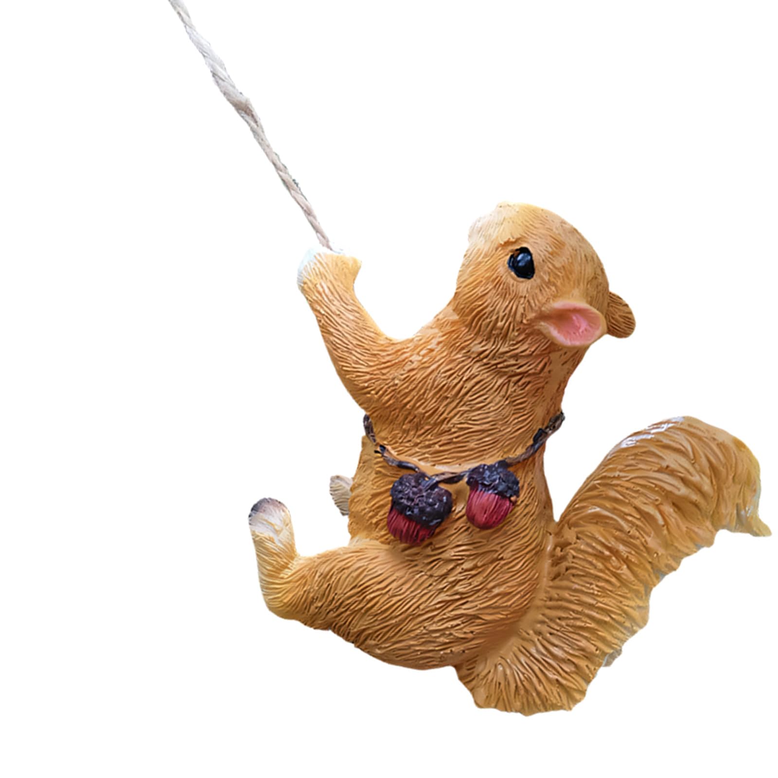 Weatherproof Climbing Squirrel Monkey Resin Sculpture Statue Planter Garden Balcony Patio Garden Lawn Decoration Climbing Flower Container Decoration