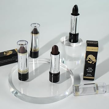 Hair Color Touch-Up Stick Hair Dye Pen, 3PCS Dark Brown Hair Color Stick, Long Lasting Fast Staining Cover Gray Hair, Compact and convenient, Physical covering&Safety