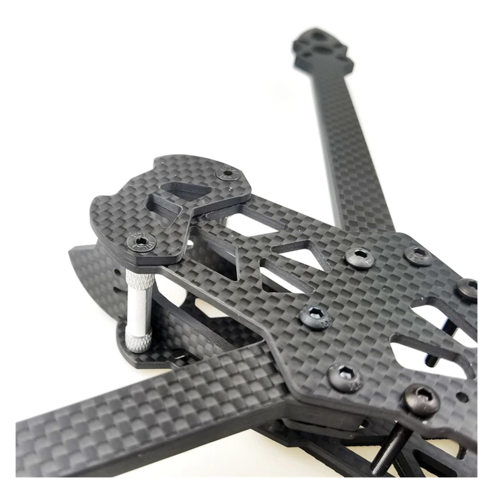 SUPENG Telaio quadricottero in Fibra di Carbonio 3K Compatibile con Parti di Stampa Freestyle FPV Racing Drone telecomandate Mark4 7 Pollici 295mm 5mm(Frame with Print)