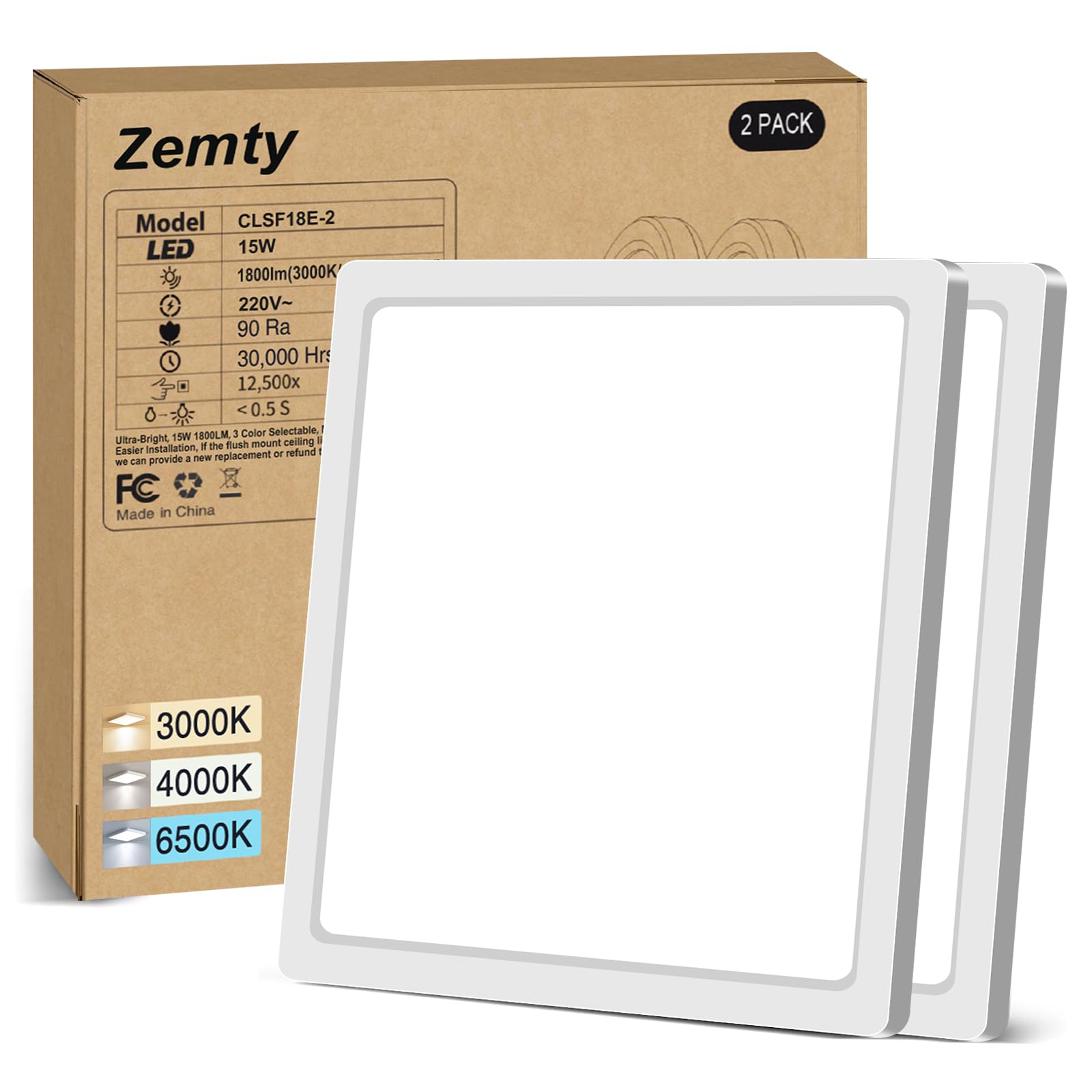 zemty LED Deckenleuchte