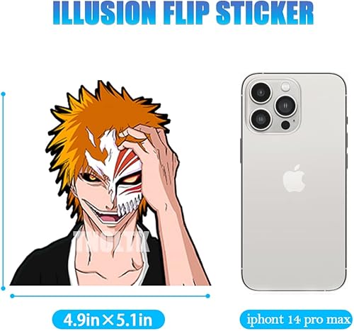 Miniatura 2 de Calcomanías de animé para automóvil, impermeables, calcomanías de parachoques de anime para automóvil, laptop, ventana, iPad, patineta, niños