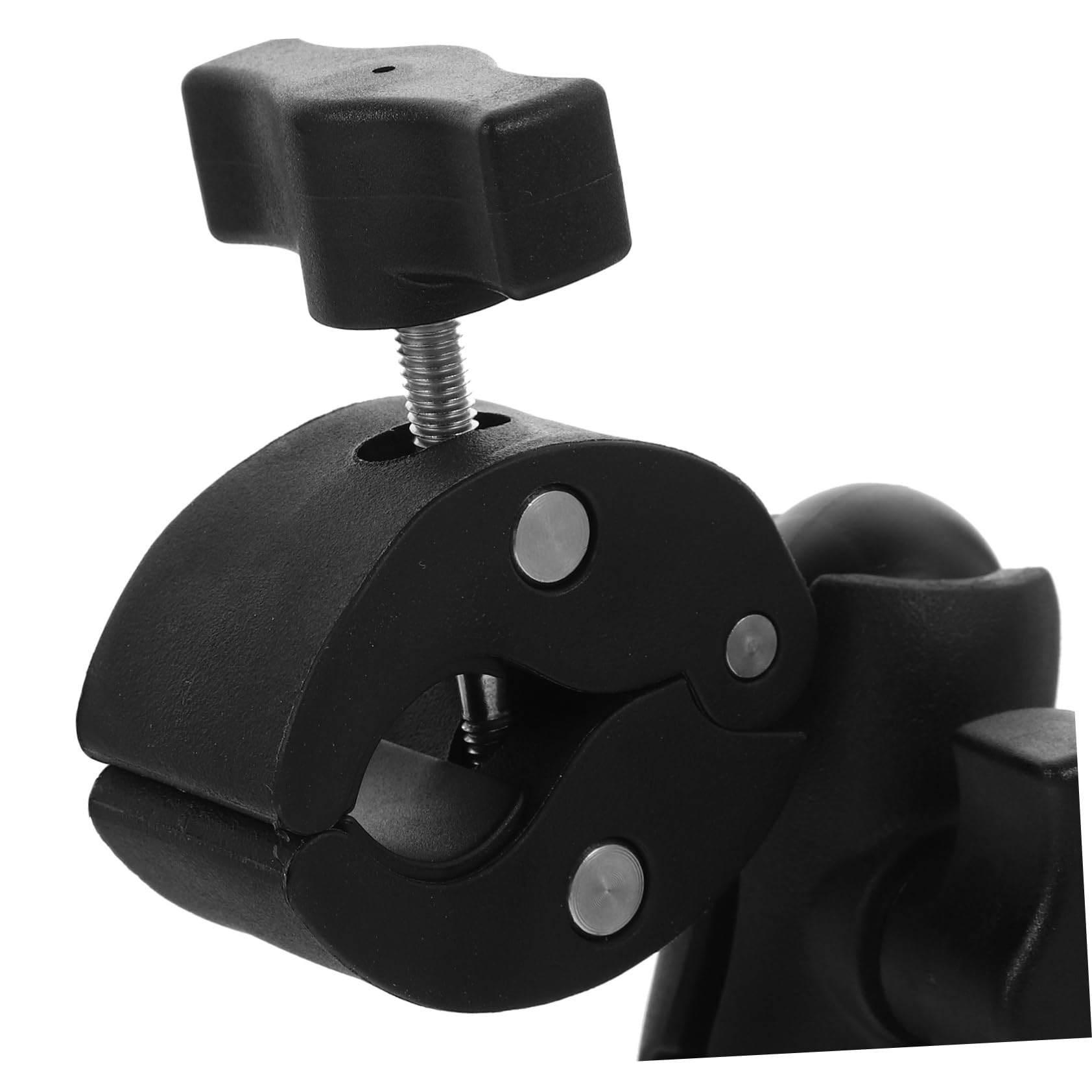 SOESFOUFU Motorcycle Cell Phone Holder Dual Clamp Camera Mount 360° Rotating Ball Head Accessory