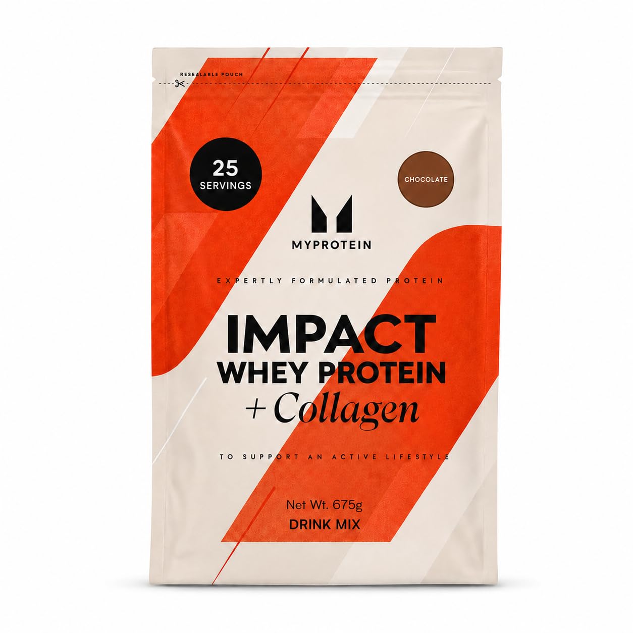 Myprotein Impact Whey Protein Powder with Collagen, Chocolate, 25 Servings Chocolate 25 Servings (Pack of 1)