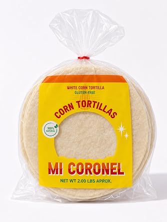 Mi Coronel White Corn Tortillas 6" 36 Count
