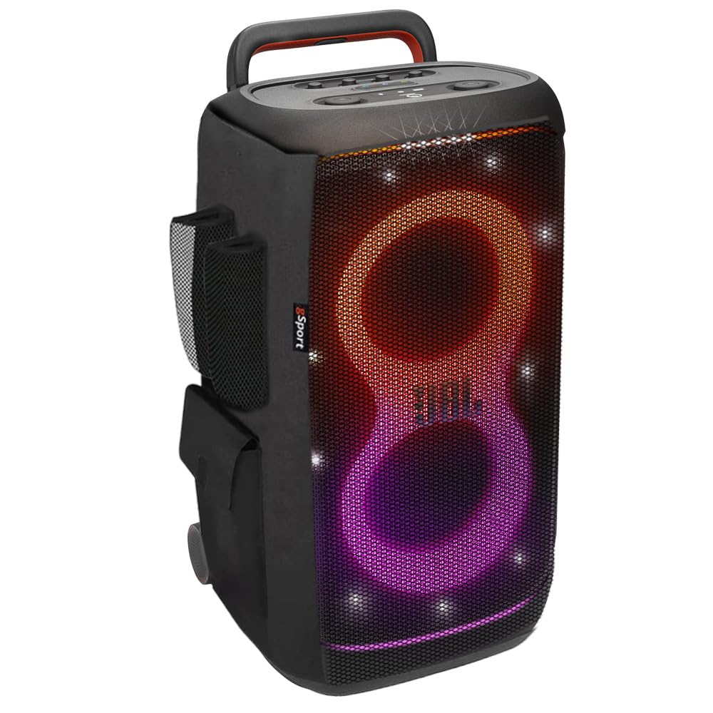 JBL PARTYBOX 520 Portable Party Speaker Bundle with gSport Cargo Sleeve Black
