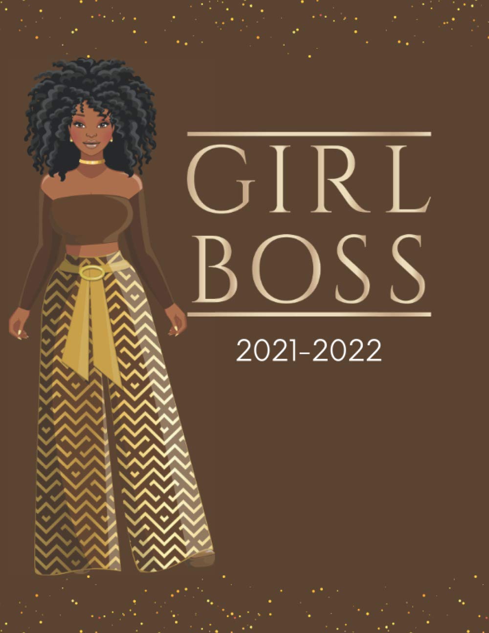 African American Planner for Women 2021-2022 agenda mensuel 120 pages grand format 8.5x11