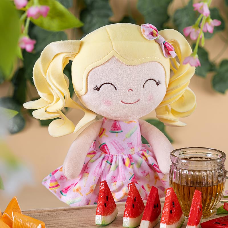 Muñeca Gloveleya Soft Baby Girl 30 cm Pelo Rizado miniatura 2