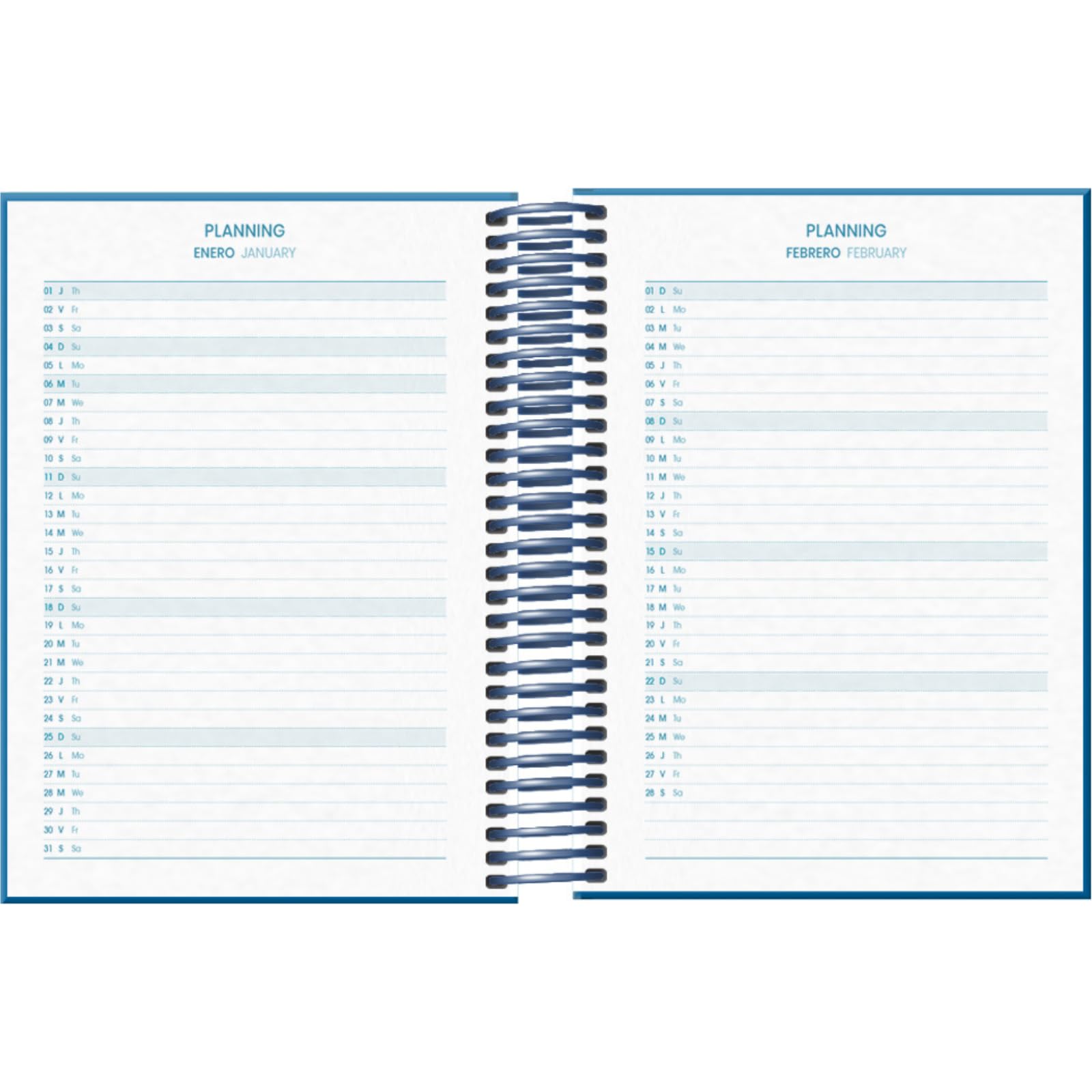 Dohe, School Planner 2025 2026, Day per Page, A6 Size (12x17 cm), Spanish and English, September to June - Image 4