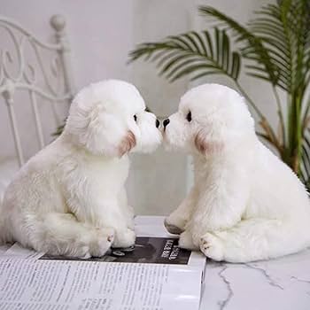 Amazon.co.jp: 14インチ 本物そっくりのぬいぐるみ マルチーズ犬