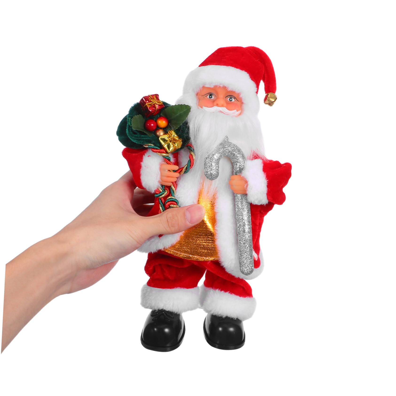 Beaupretty Juguete De Papá Noel Eléctrico con Música Adorno Navideño Adorable Juguete De Fiestas para Decoración Familiar y Regalos