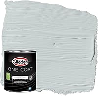 Vista 18 de Glidden Pintura interior + imprimación: gris/plata antigua, una capa, plana, 1 galón