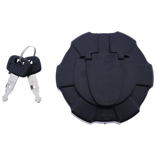 Miniatura 2 de FridayParts Tapa de combustible con 2 llaves RD411-51122 411-51122 compatible con Caterpillar Kubota SVL75 SVL90 KX040-4 KX057-4 KX121-3S KX121-3ST