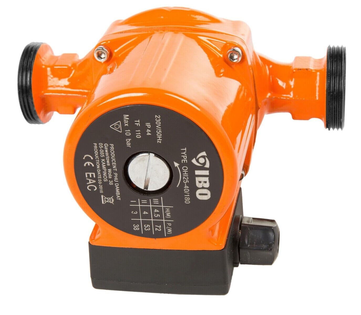 Pompa di circolazione IBO OHI 25-80/180, pompa di circolazione dell'acqua calda + guarnizioni