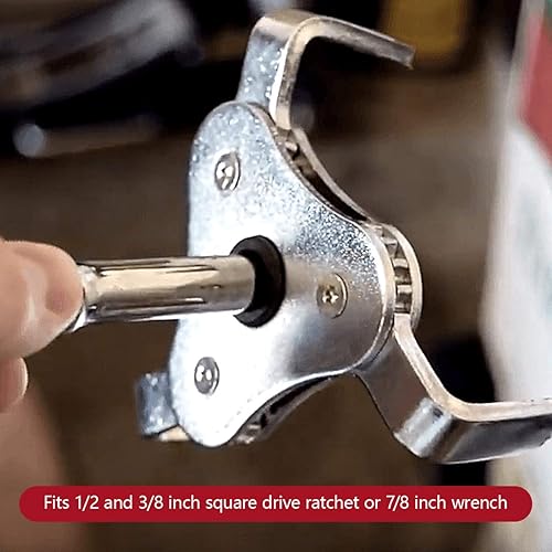 Miniatura 10 de LCGP from 2-12 inch to 4.5 inch Black Oil Filter Wrench Tool Set with 3 Jaw, Universal Adjustable Oil Filter Wrench