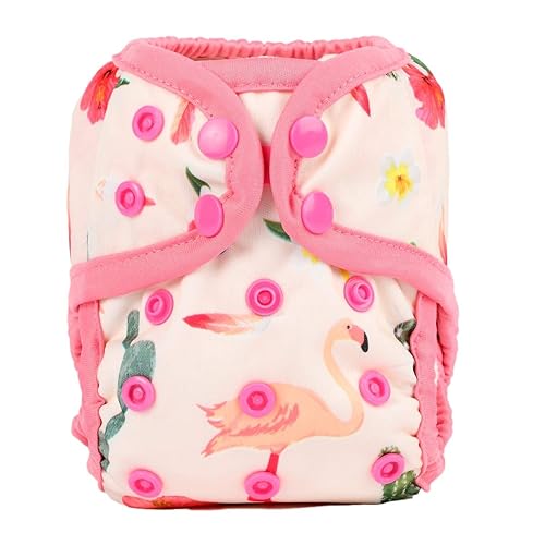 Pañal para bebé recién nacido de 8 a 10 libras para niñas (flamenco y cactus)