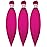 Kids Braiding Hair Pre stretched Magenta Pink Braiding Hair 16 inch Braid Hair for Kids