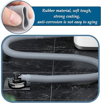 Extendable Drain HoseTMBMLPP Drain Hose Extension PipeDishwasher Hose Extender KitWasher Drain HoseWashing Machine Drain Hose Clipfor Washing Machine Washer Dryer Dishwasher (2.5M25mm) Grey