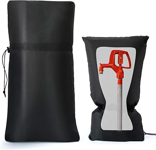 Vista 13 de Paquete de 3 fundas para grifos de exterior para invierno de 8.4 x 6.8 pulgadas, fundas para mangueras para protección contra la congelación