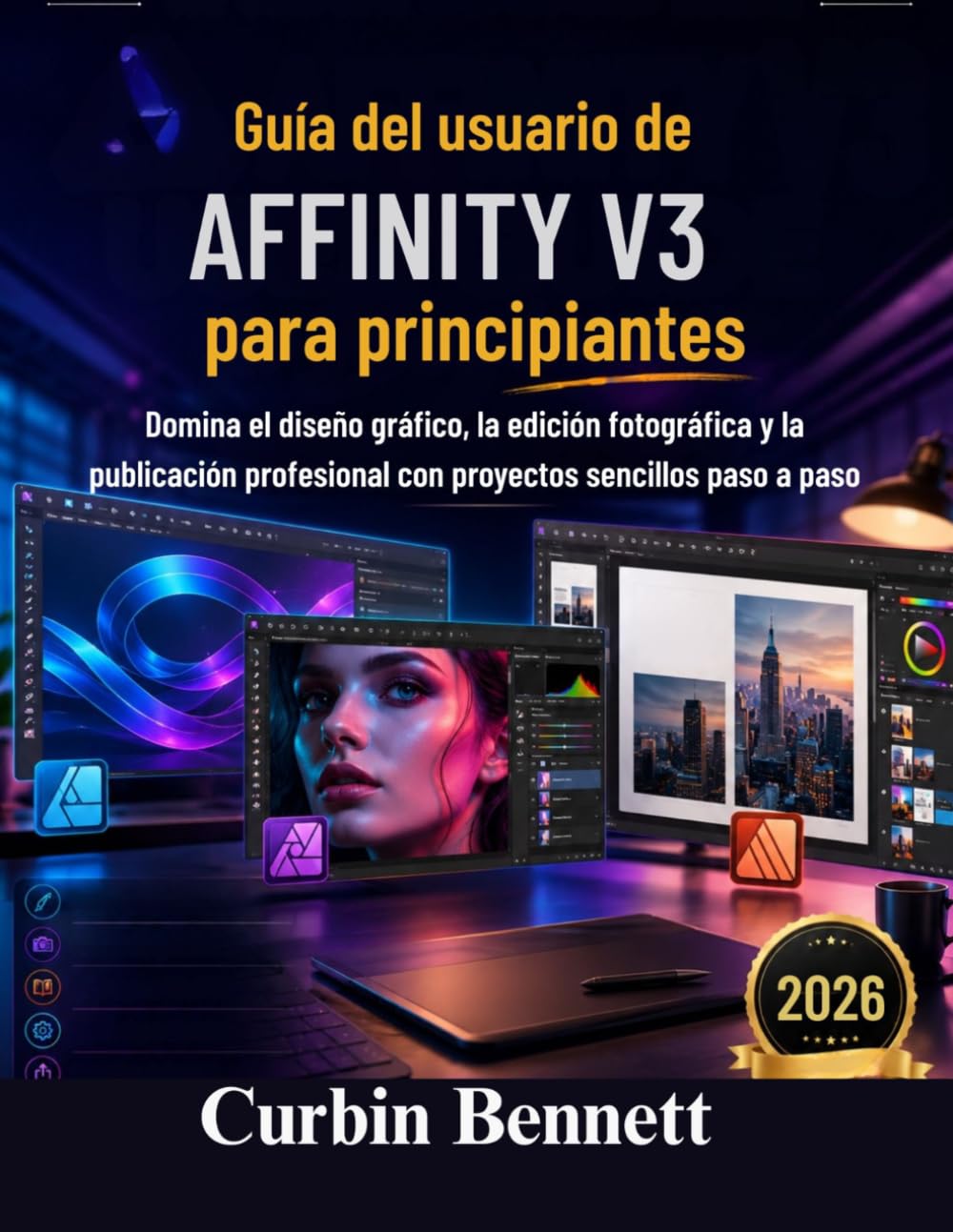 Guía del usuario de Affinity V3 para principiantes: Domina el diseño gráfico, la edición fotográfica y la publicación profesional con proyectos sencillos paso a paso