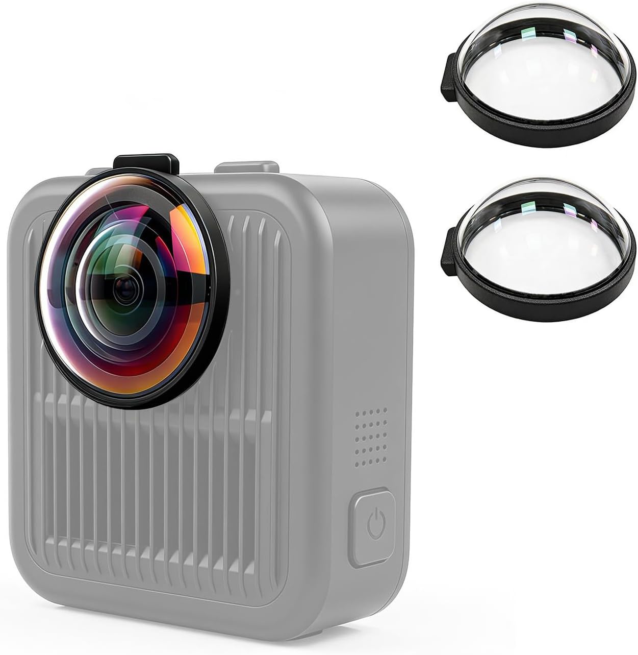 Premium Lens Cap for Go Pro MAX2 Lens Guards Spherical Optical Tempered Glass MAX 2 Protective Case Cover Action Camera Accessories