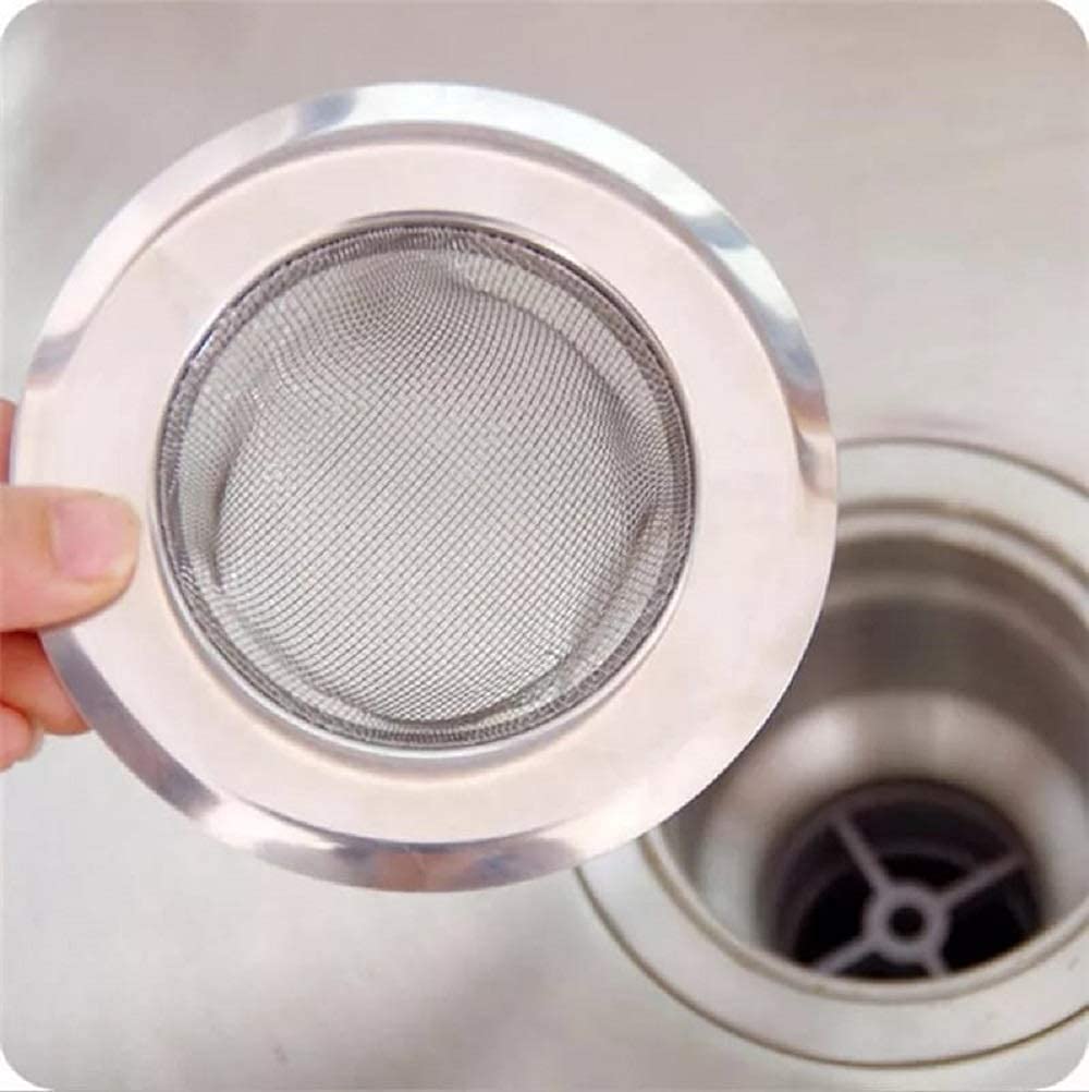 ZAKANO Stainless Steel Strainer Kitchen Drain Basin Basket Filter Stopper Drainer Sink Jali 11.5 cm