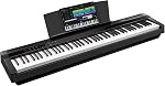 STRICH Digital Piano 88 Key Full Size Weighted Keyboard, Hammer-Action Portable Electric Piano For Beginner Adults, Bundle With Sustain Pedal, Piano Stickers, Music Rest, Black, SDP-P7