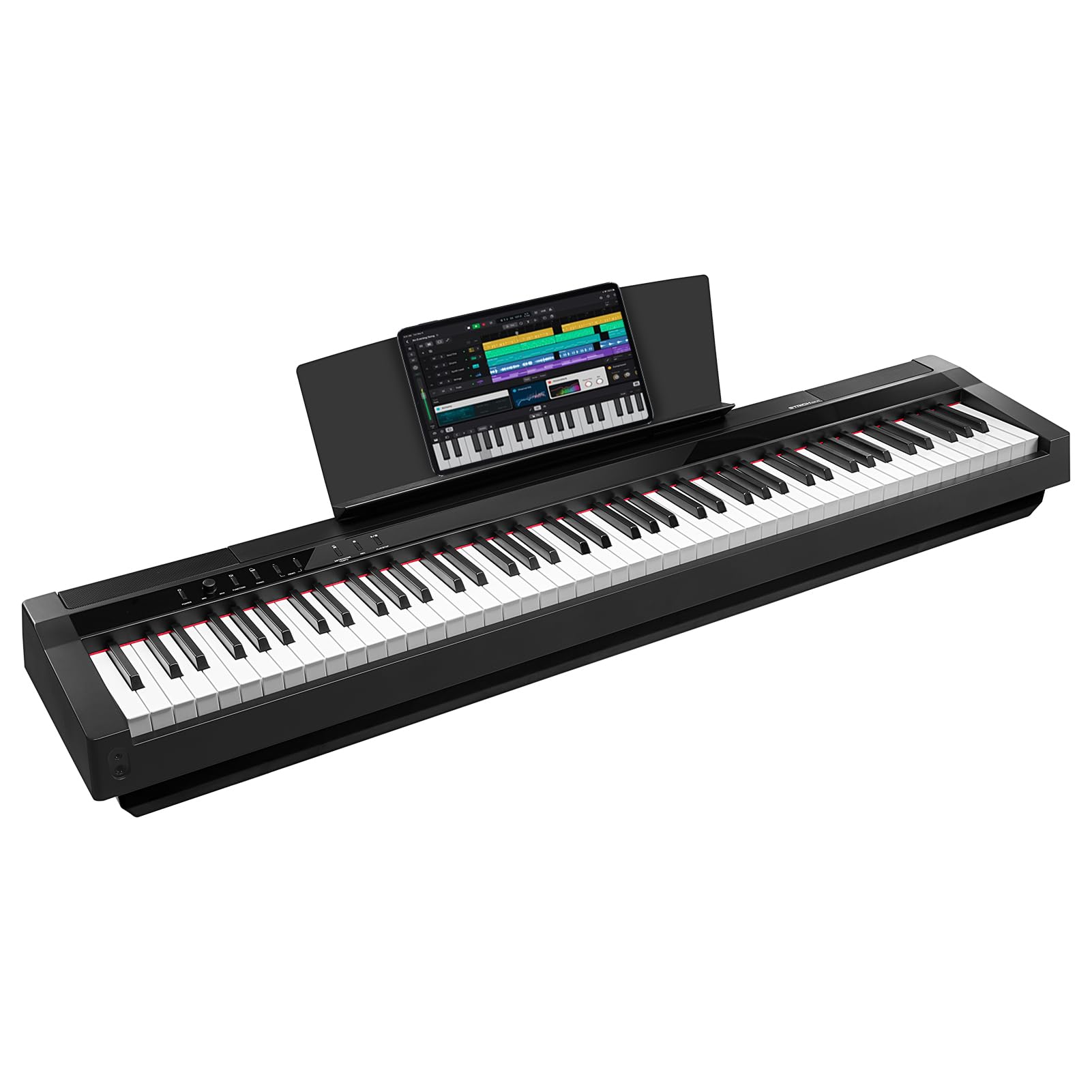 STRICH Digital Piano SDP-P7 full view with accessories