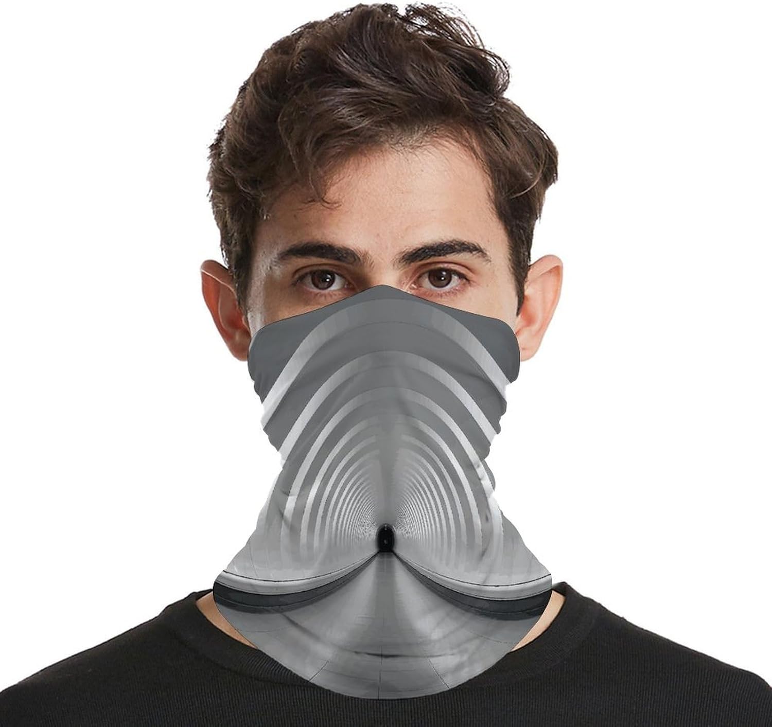 White Subway Tunnel Neck Gaiter Face Cover Scarf Multipurpose Sunscreen Breathable Bandana Head Scarfs Soft Sun & Wind-proof Face Mask Gator Scarf for Adult Outdoor