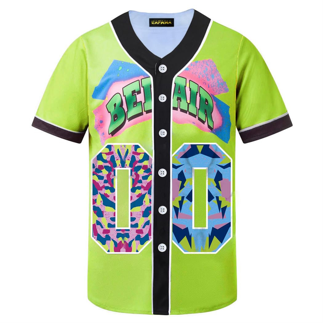 HOPSHION 90s Bel Air Baseball Jersey for Women