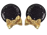 Vista 25 de CLGIFT Minnie Ears - Diadema para bebé, diadema para niños pequeños (Buzz)