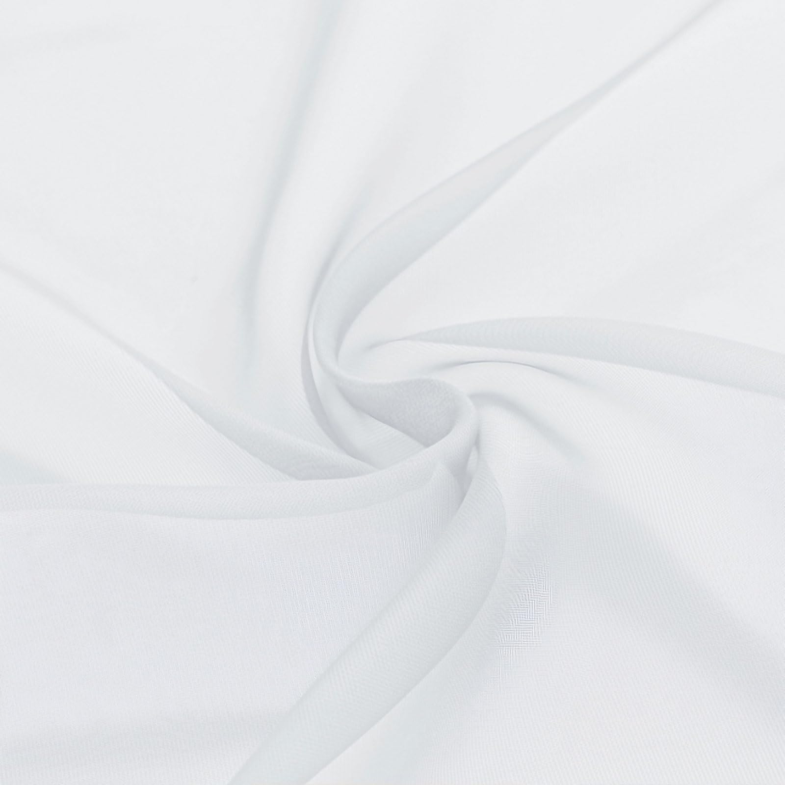 GUOJUN Gardinen Vorhänge mit Ösen 115 x 295 cm mit Ösen, Modern Und Langlebig Verdunklungsvorhänge, Gardine Transparent für Schlafzimmer Wohnzimmer, Weiß
