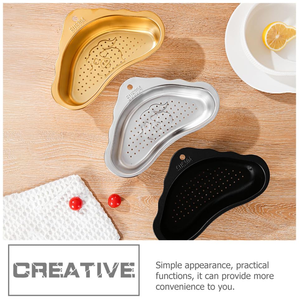 Colador Triangular de Acero Inoxidable para Fregadero de Cocina miniatura 6