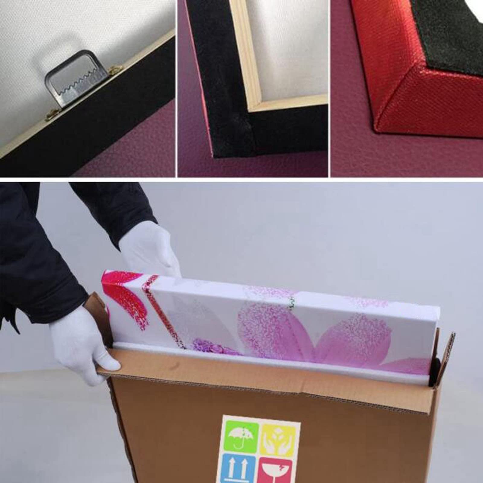 Quadro su Tela,Immagini Musicali per Soggiorno Arredamento Camera da Letto Microfono DJ Rock Band Stampa 5 Pannelli Poster HD Pittura con Cornice Pronta da Appendere Framed,S