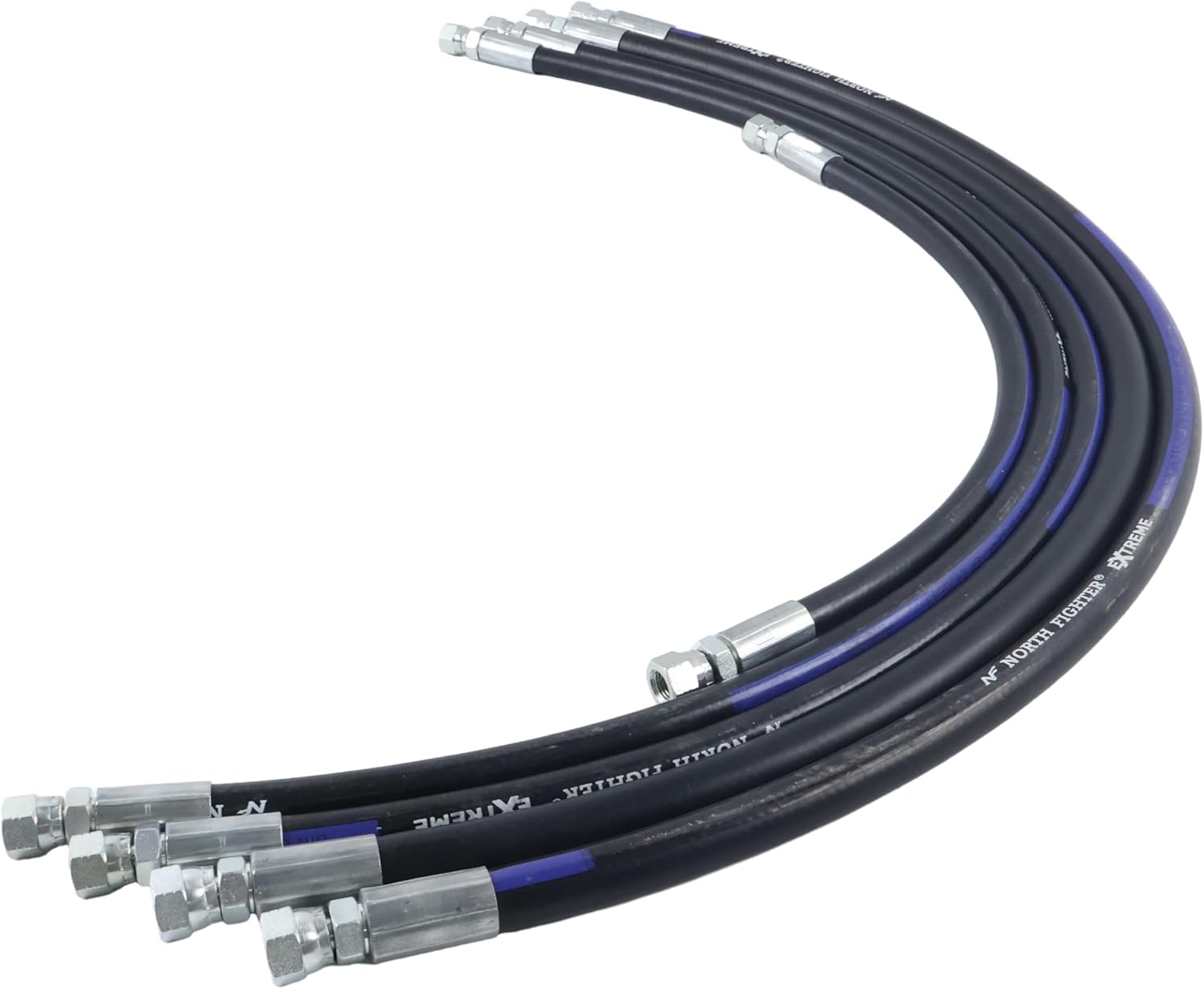 Hydraulic Hose Kit Compatible with Fisher EZ VSnowplow 18" 36", 1/4in