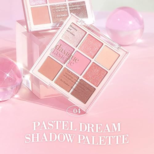 Miniatura 2 de dasique - Paleta de sombras #01Sugar Brownie, libre de crueldad, 9tonos combinables en acabados mate suave y brillante con hermosas perlas