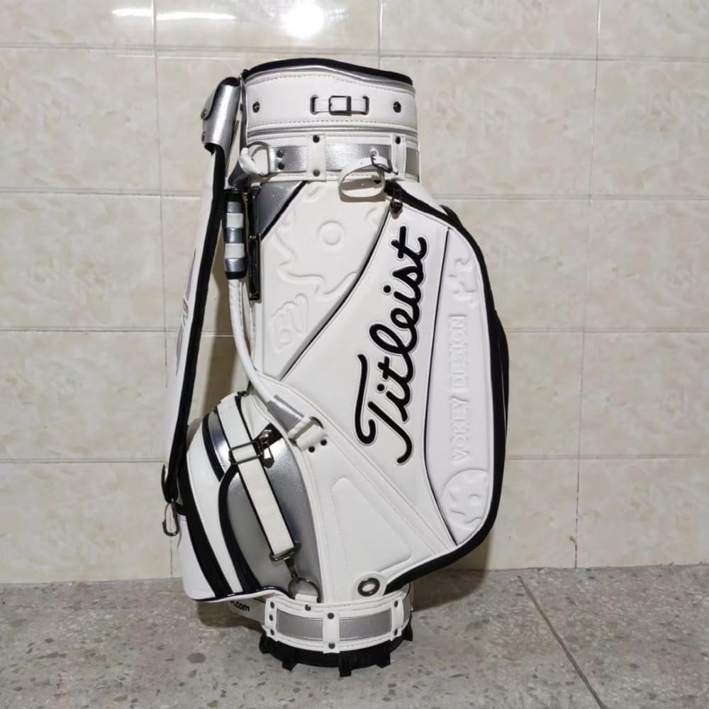 キャディバッグ PUレザー スポーツゴルフバッグ メンズゴルフバッグ レディース Amazon.co.jp: キャディバッグ レザースポーツメンズレディース