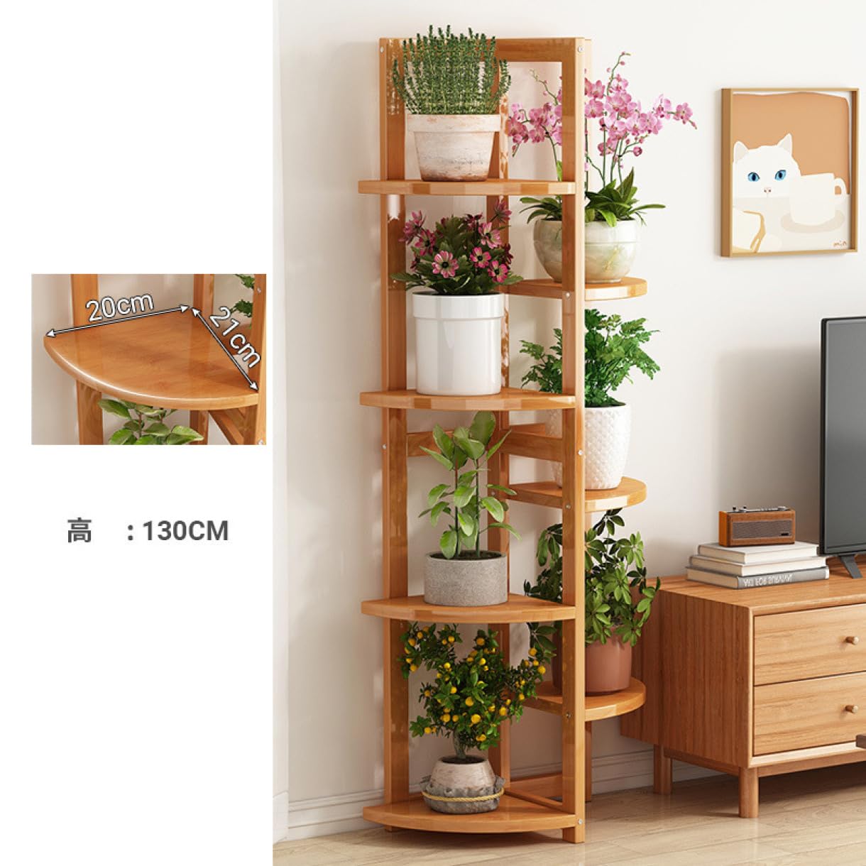 Amazon.co.jp: [ムリョ] フラワースタンド 室内 花台 屋外 鉢スタンド