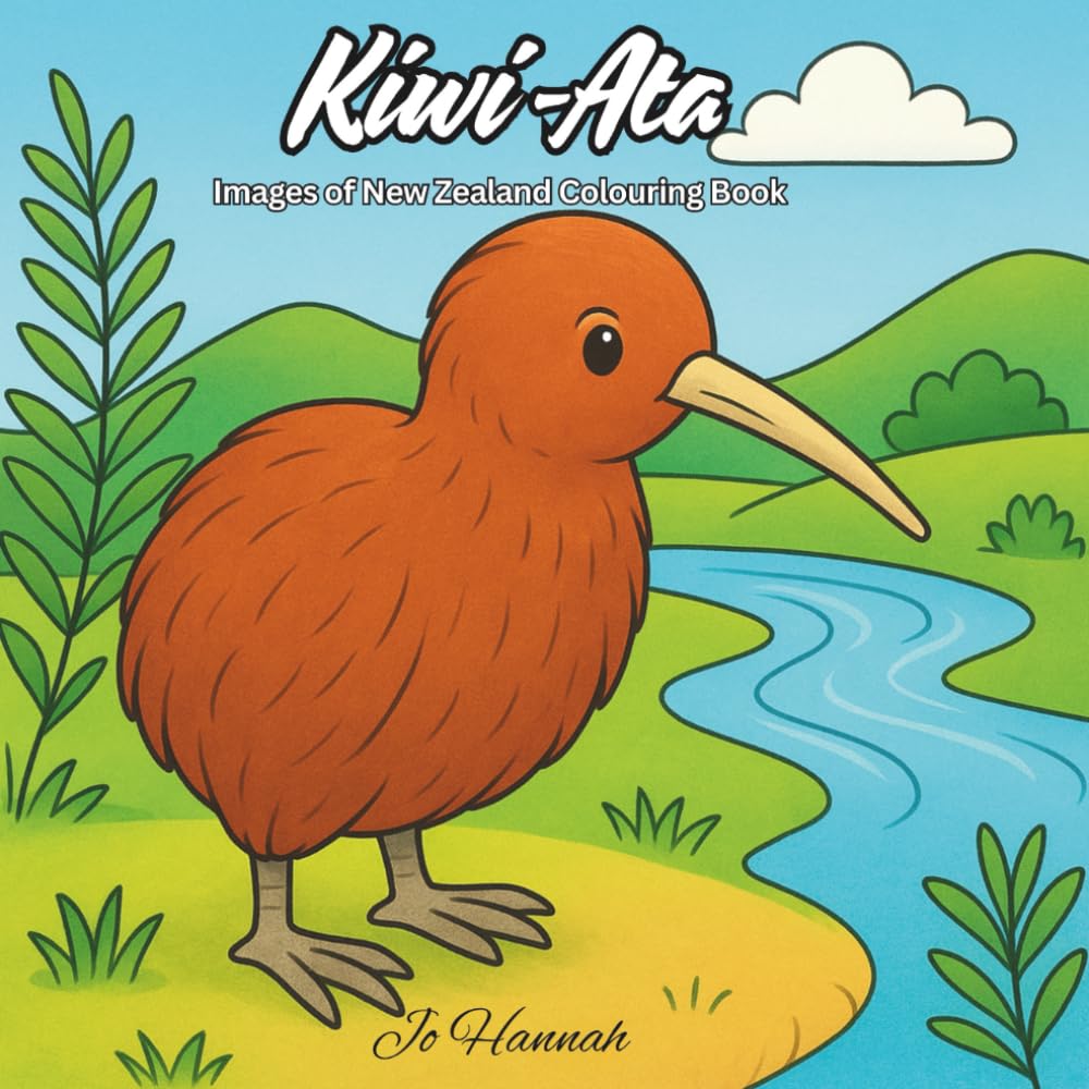 Kiwi-Ata: Images of New Zealand Colouring Book
