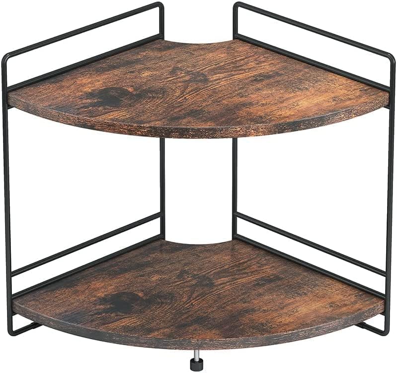 2 Tier Corner Shelf, Bathroom Organizer Countertop, Kitchen Counter