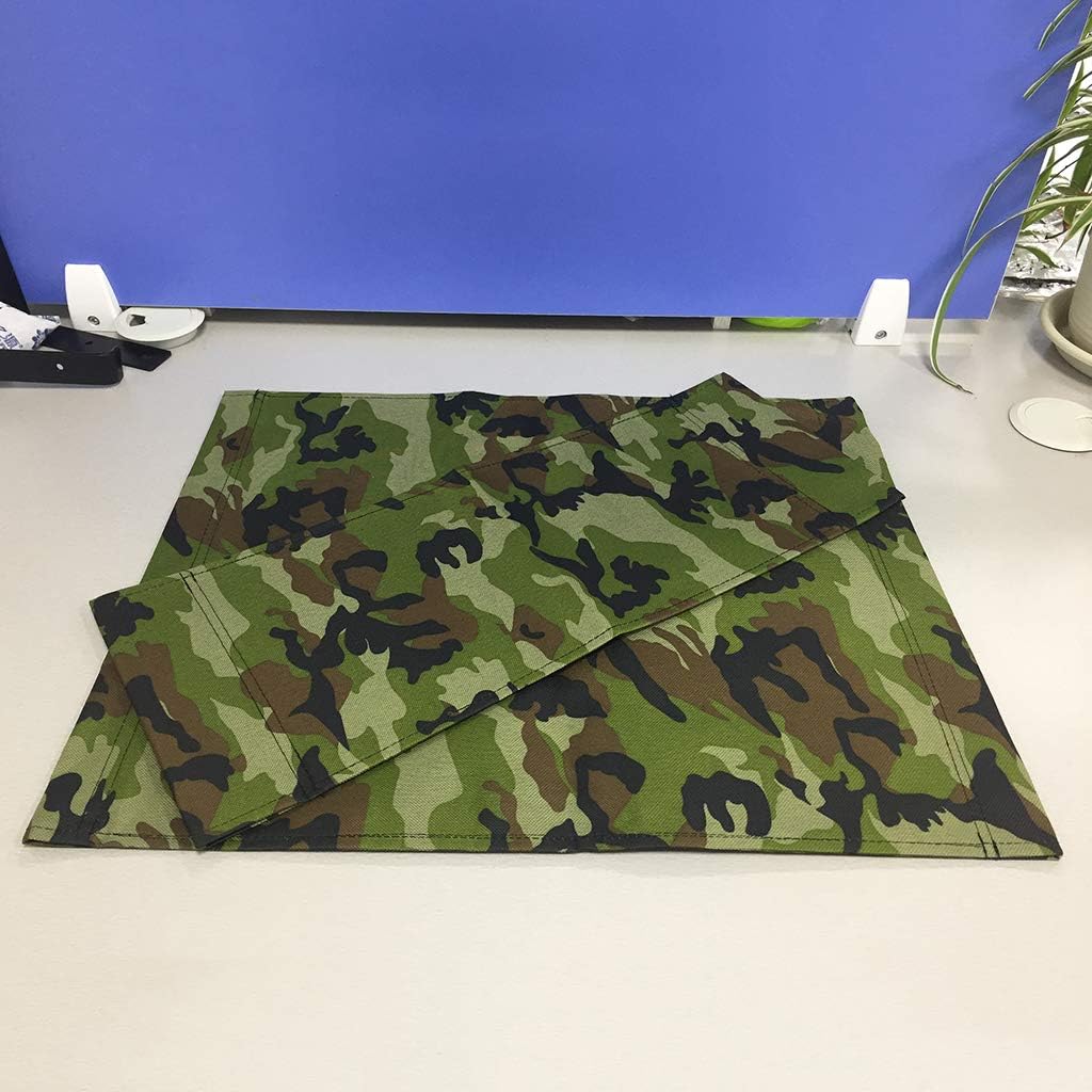 2pcs Chair Canvas Covers Directors Chair Cover Kit Camouflage Replacement Canvas Seat and Back