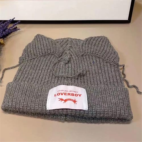 Miniatura 2 de Kpop Stray Kids Bangchan Felix Beanie Knit Skull Cap Warm Cat Ear Sombreros Chicos Mujeres Loverboy Beanie Hat