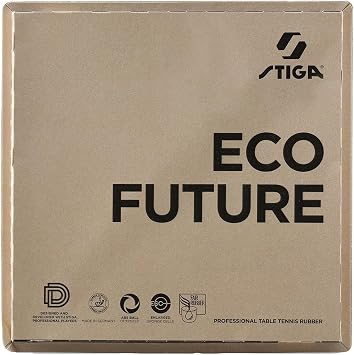 STIGA Rubber ECO Future M 2.1 Table Tennis Rubber, Medium Sponge Hardness, All Playing Levels for High Arc & Maximum Control