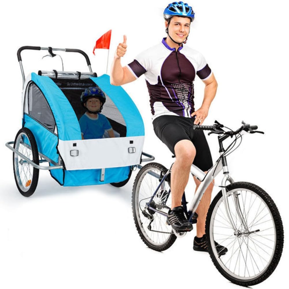 Amazon | Gixuzol 子供用自転車トレーラー、自転車ベビーキャリア 合金