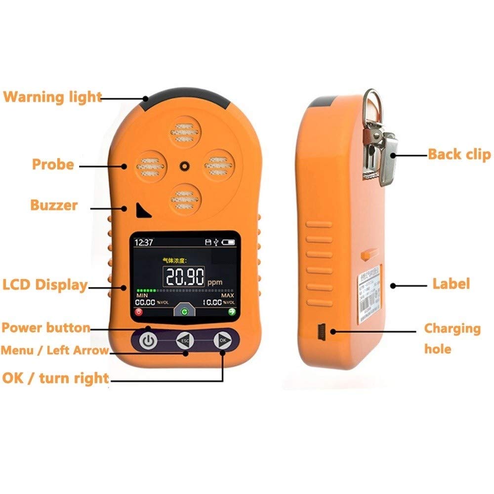 Ammonia Detector NH3 Concentration Tester 0100PPM Handheld Portable