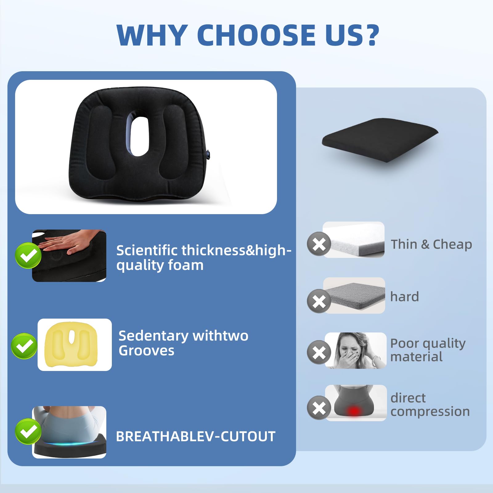 Coussin De Siège Orthopédique Coussin Donut Opblaasbaar - Coussin